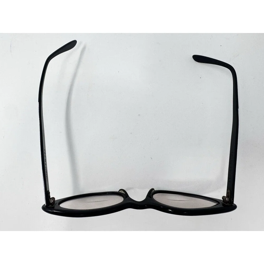 Liberty USA 5 3/4 Cat Eye Eyeglass Frames Black 46-20-145 1970s Vintage